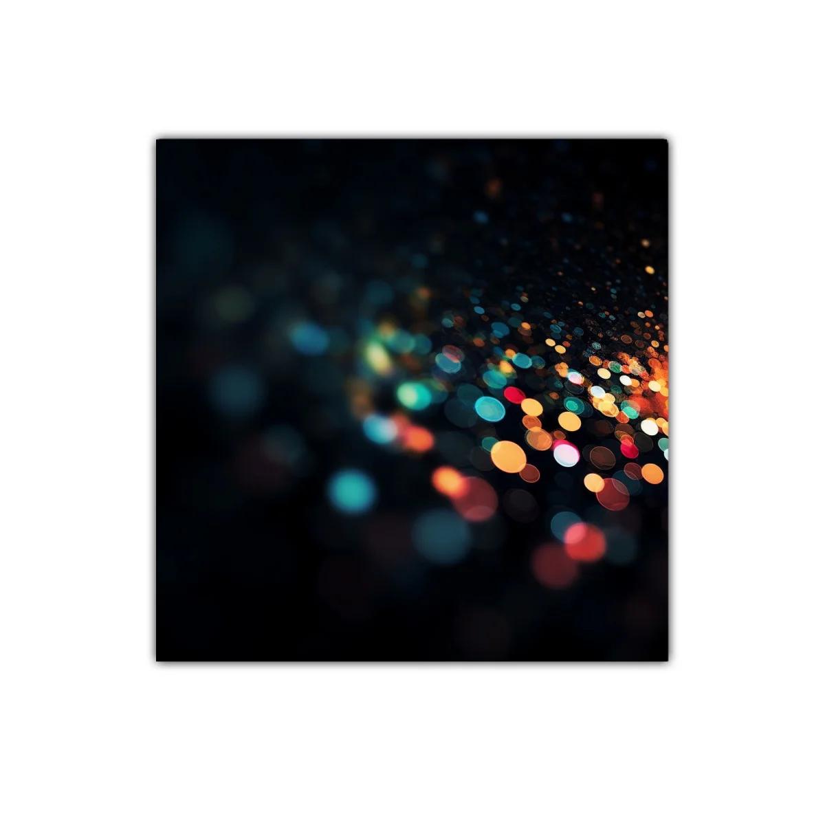 Cuadro abstracto con luces difusas en tonos brillantes — imagen principal
