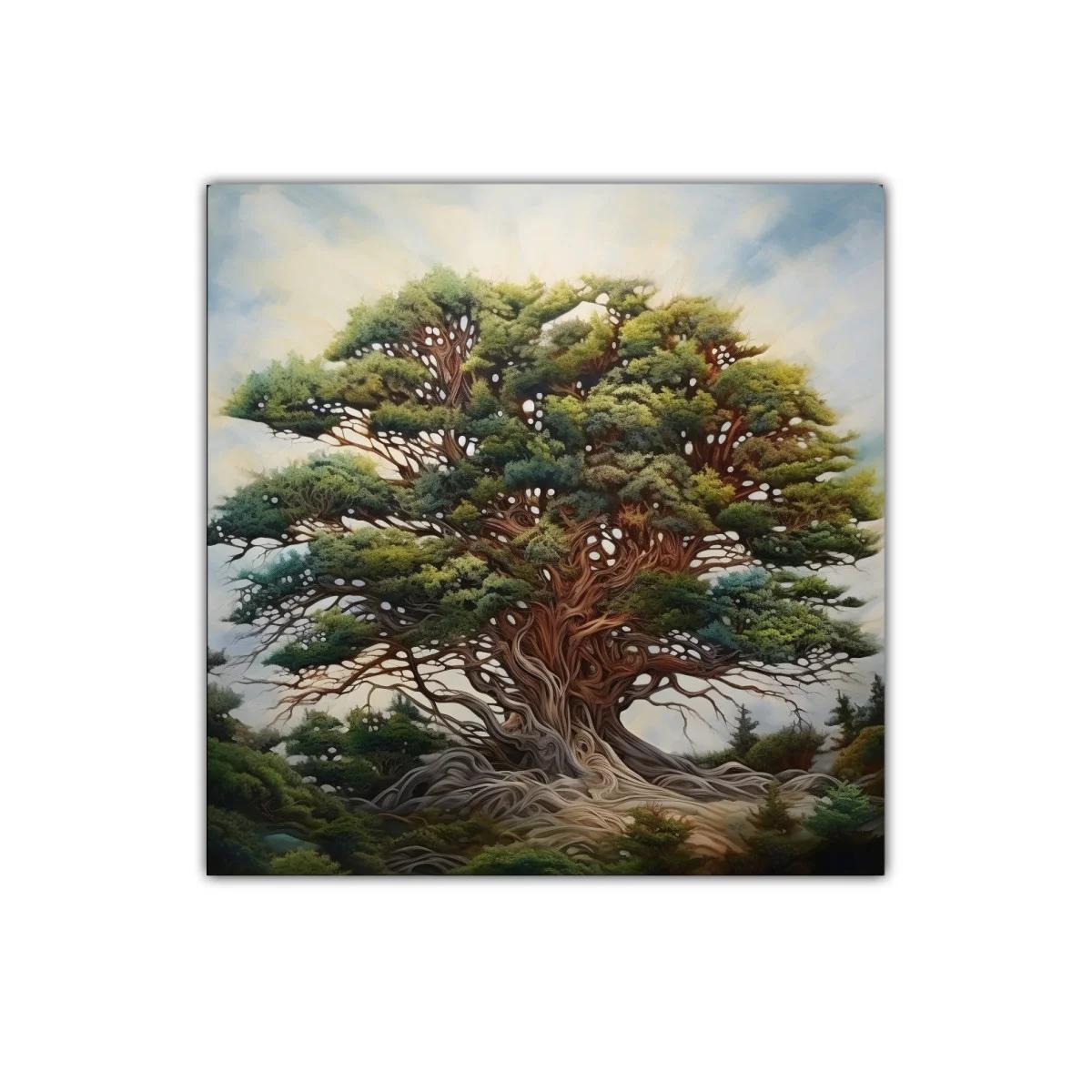 Majestuoso árbol con follaje exuberante y raíces entrelazadas — imagen principal