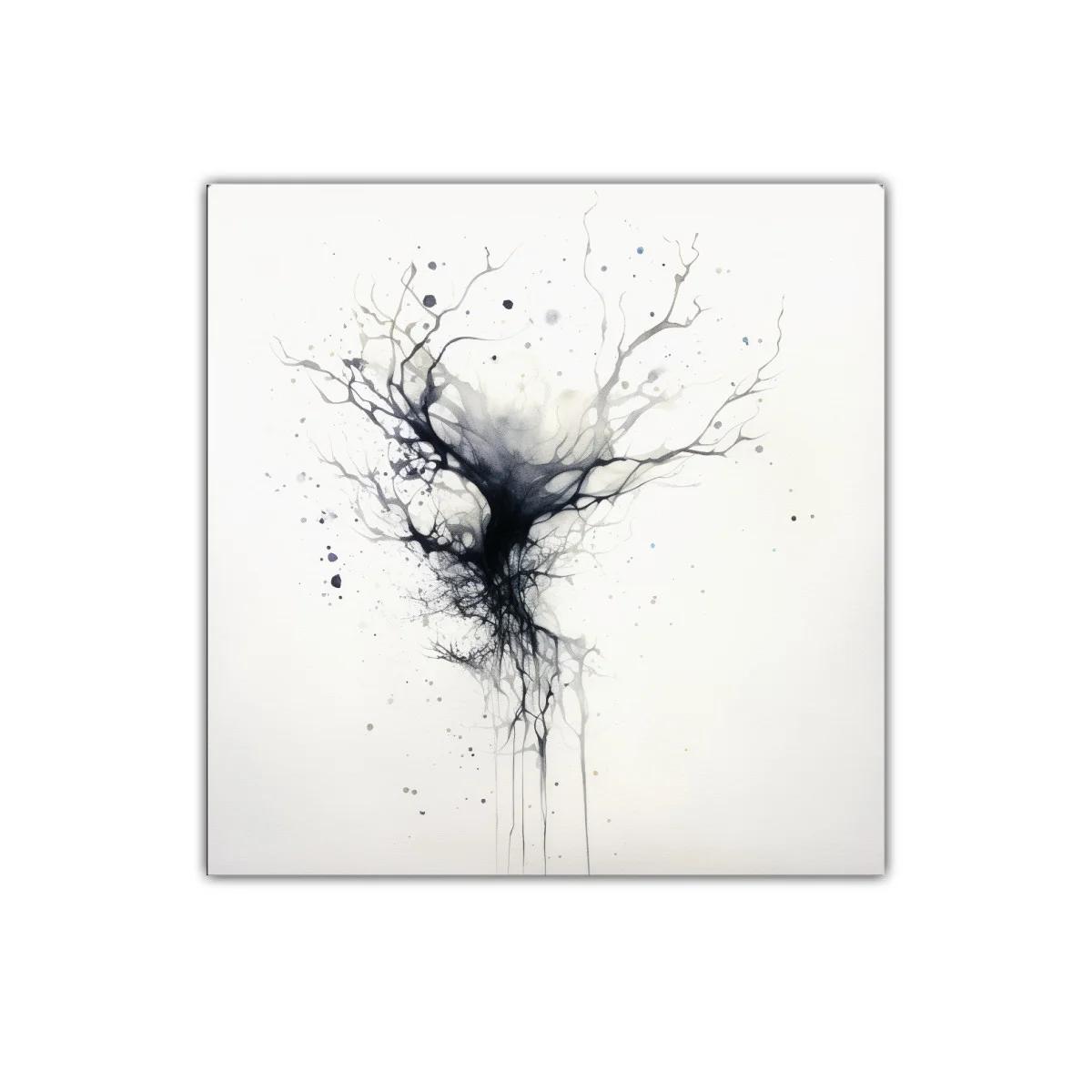 Abstracto en tonos neutros con formas orgánicas y fluidas