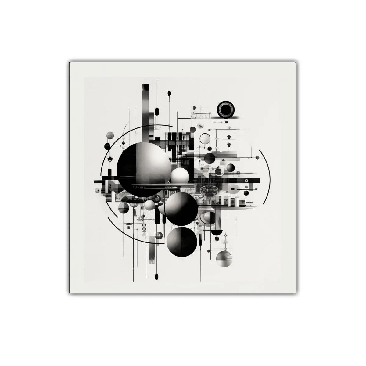Composición abstracta en tonos grises y negros — imagen principal