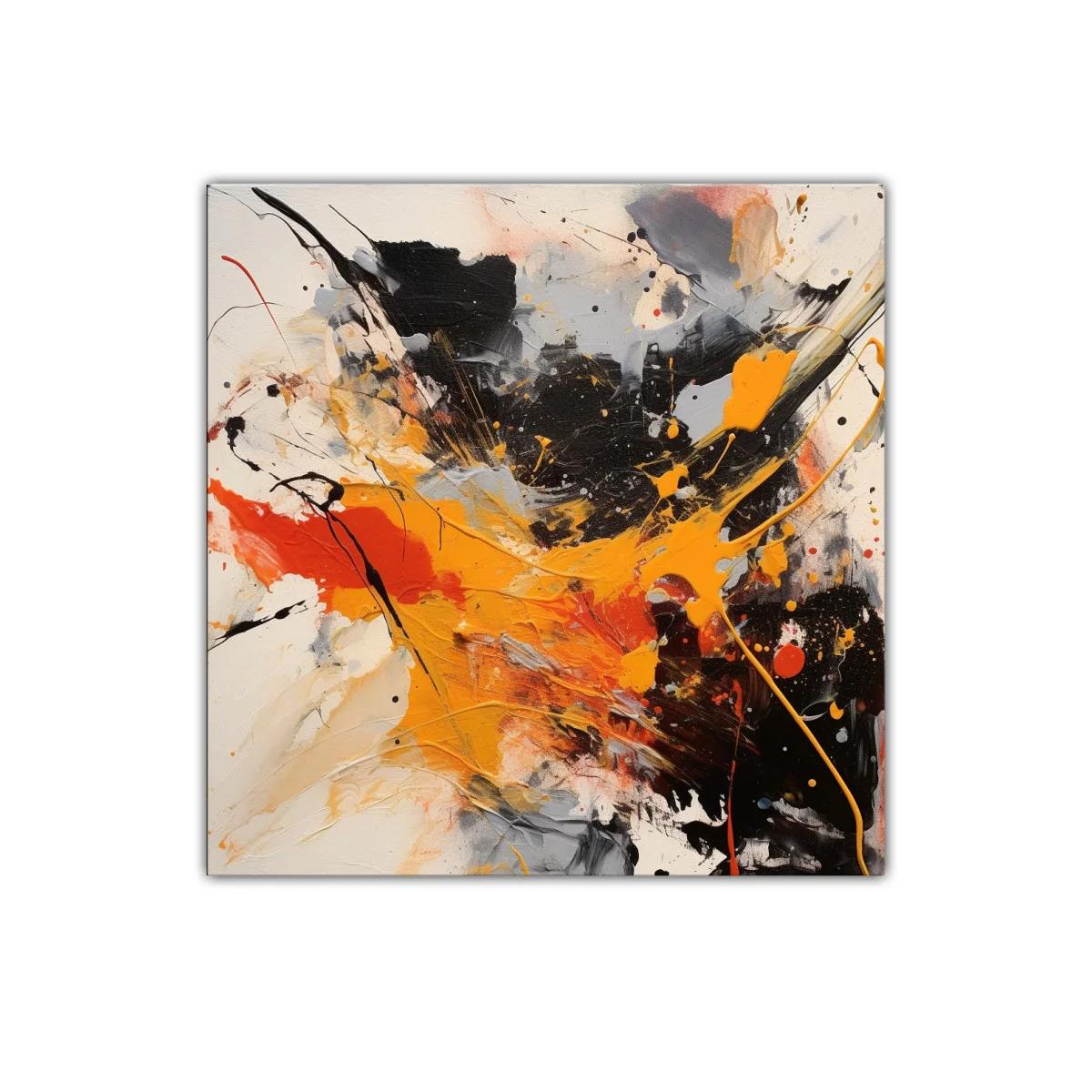 Cuadro abstracto con explosión de color y energía dinámica — imagen principal