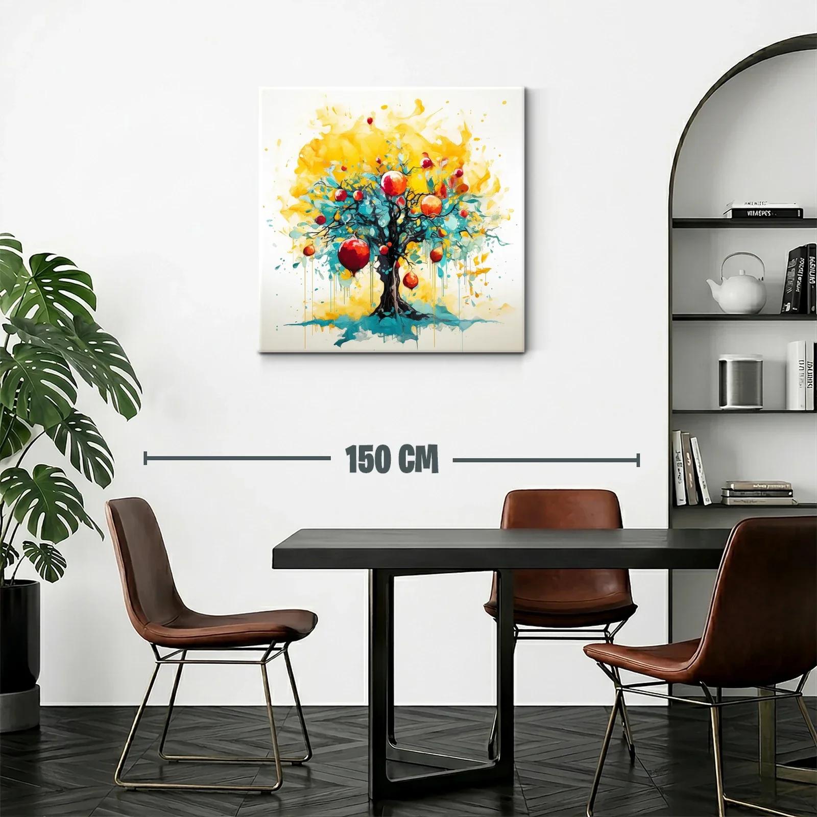 Árbol vibrante con frutos en tonos cálidos y frescos — miniatura 2
