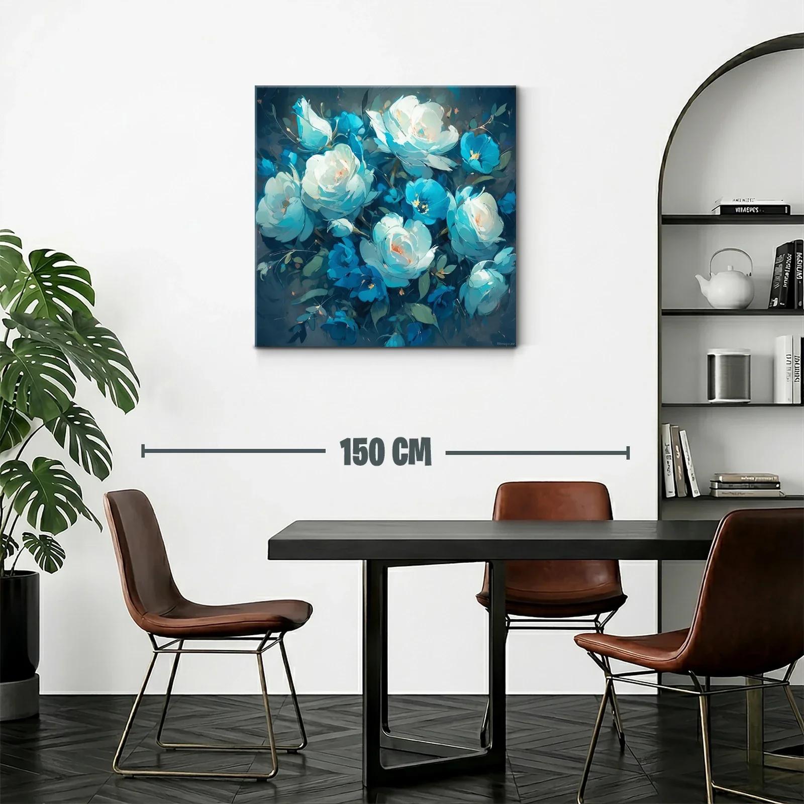 Naturaleza en calma con flores en tonos azul y blanco — miniatura 2