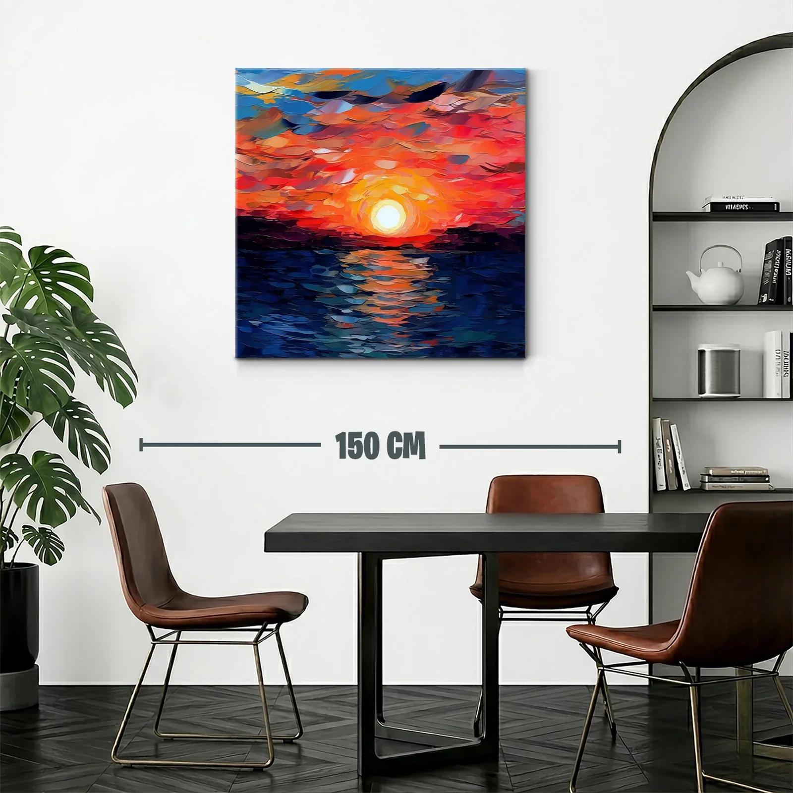 Atardecer vibrante con tonos cálidos y azulados — miniatura 2