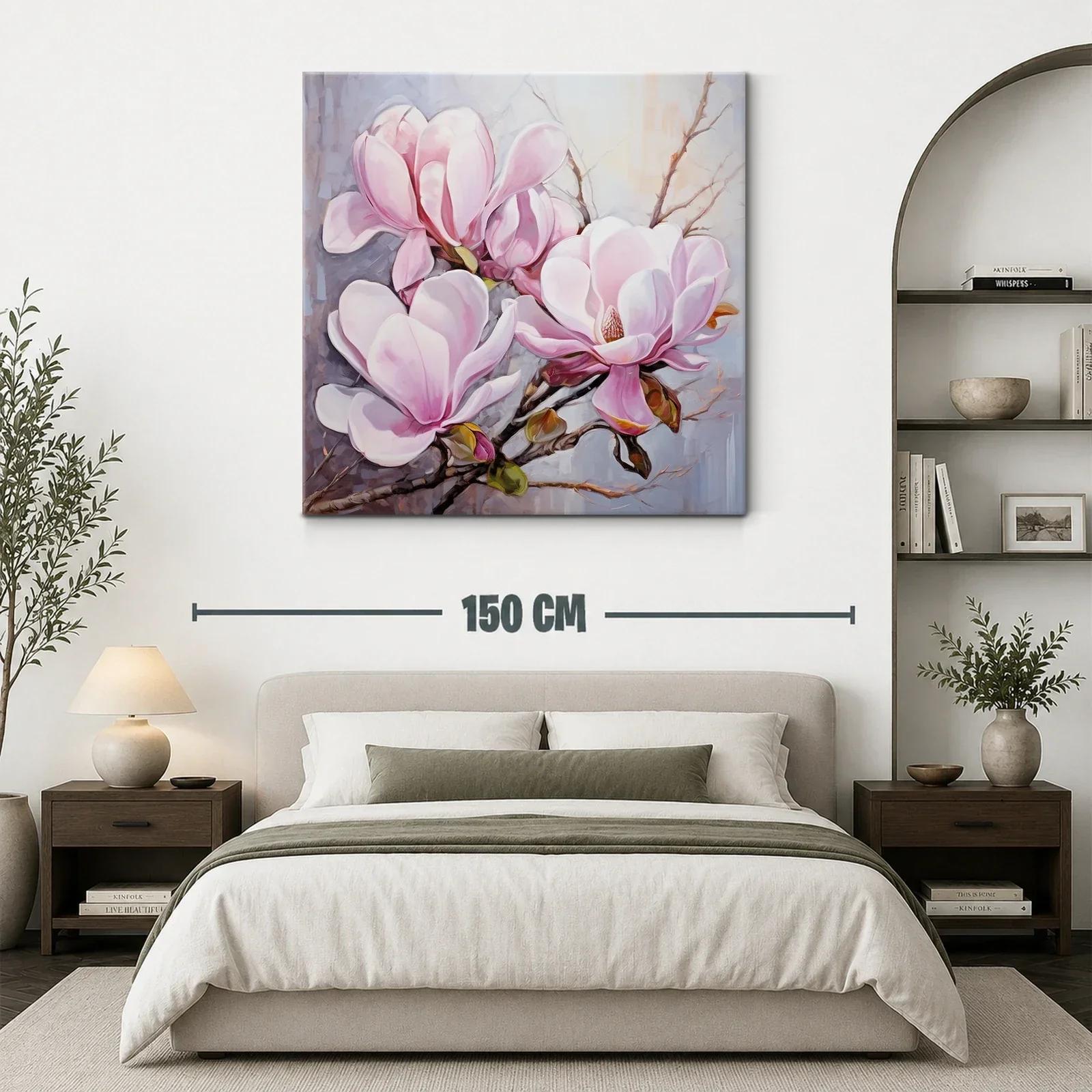 Delicadas flores de magnolia en tonos rosados y blancos — miniatura 3