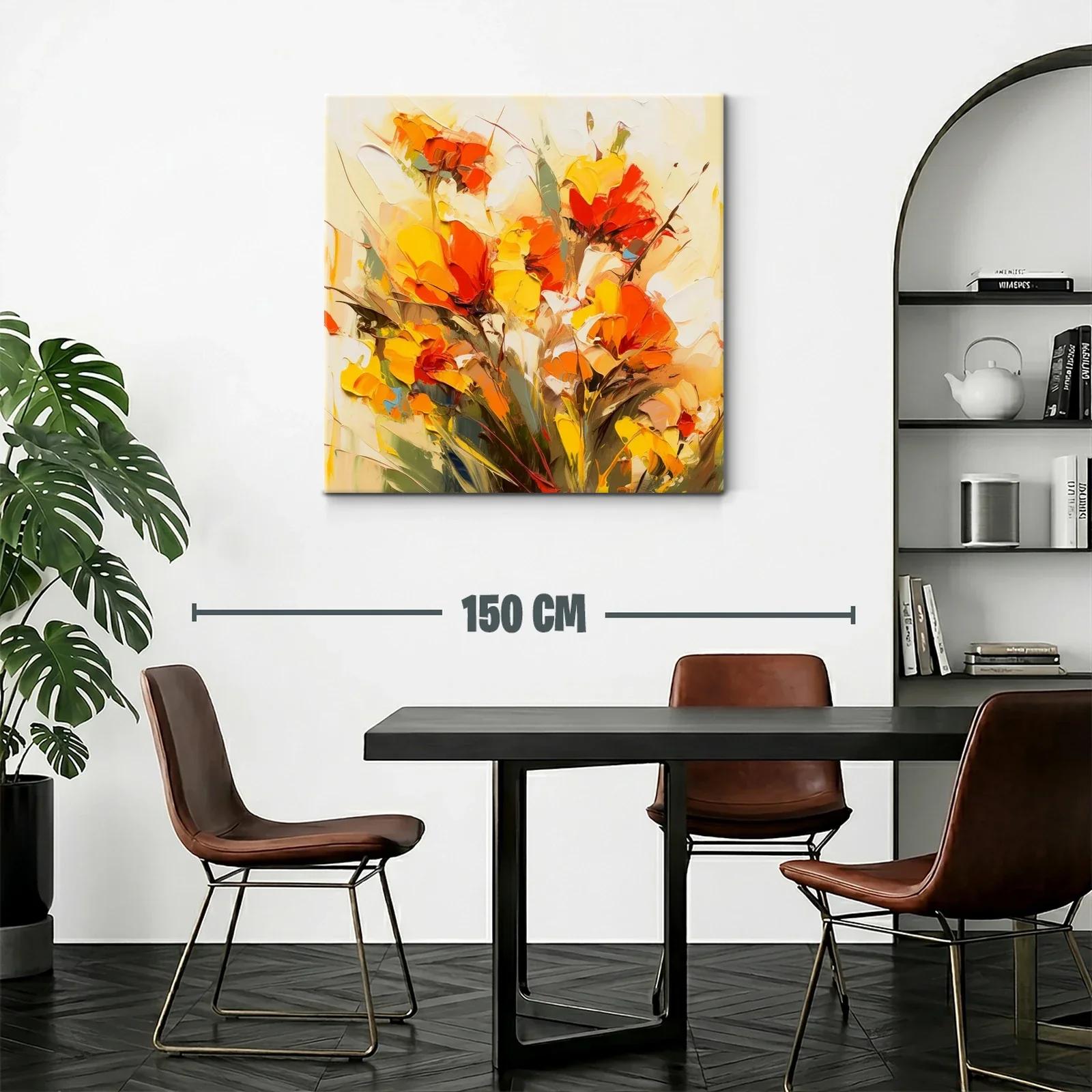 Explosión de Flores en Tonos Cálidos y Vibrantes — miniatura 2