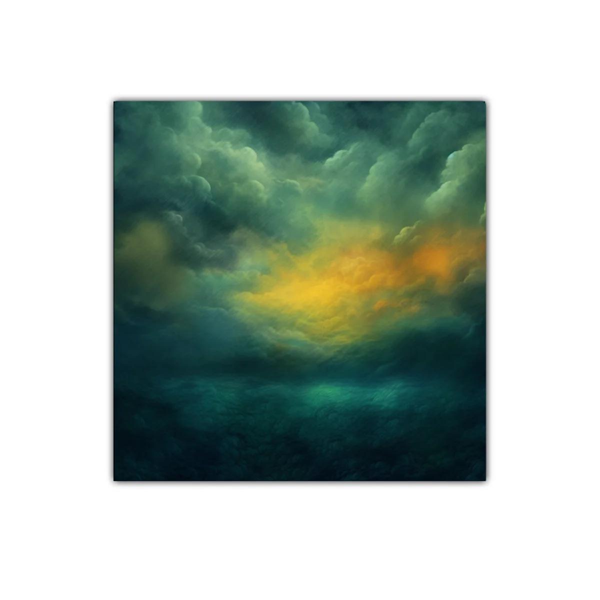 Cielo dramático con tonos cálidos y fríos en calma — imagen principal