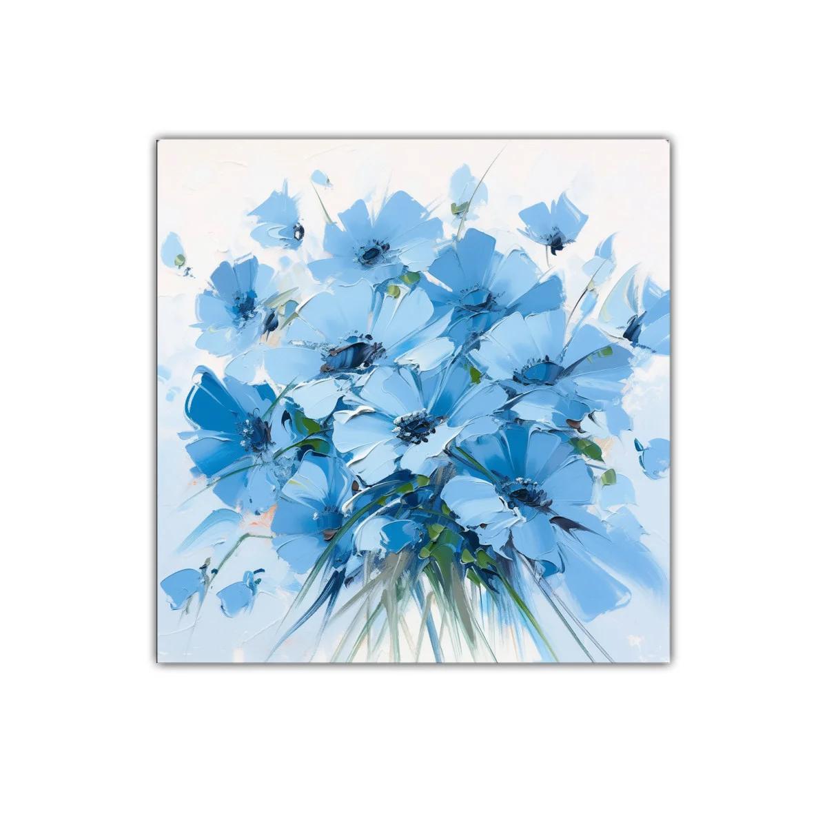 Ramo de flores azules para un espacio sereno y elegante — imagen principal
