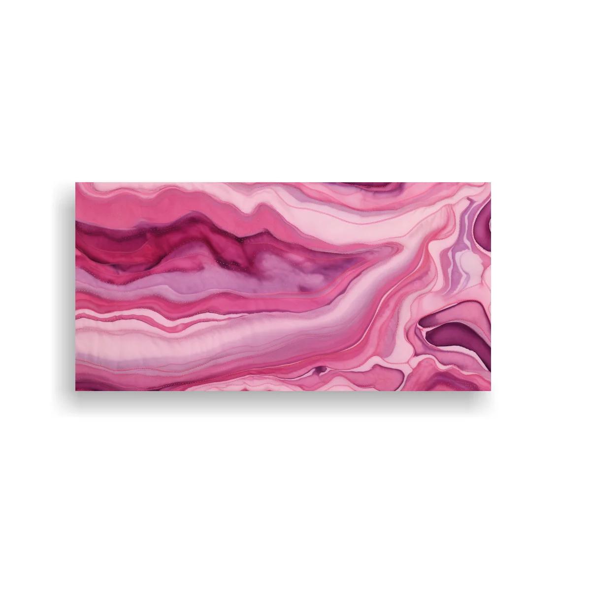 Cuadro mármol rosado con franjas onduladas — imagen principal