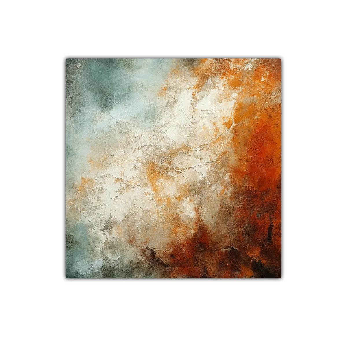 Composición abstracta con tonos cálidos y neutros