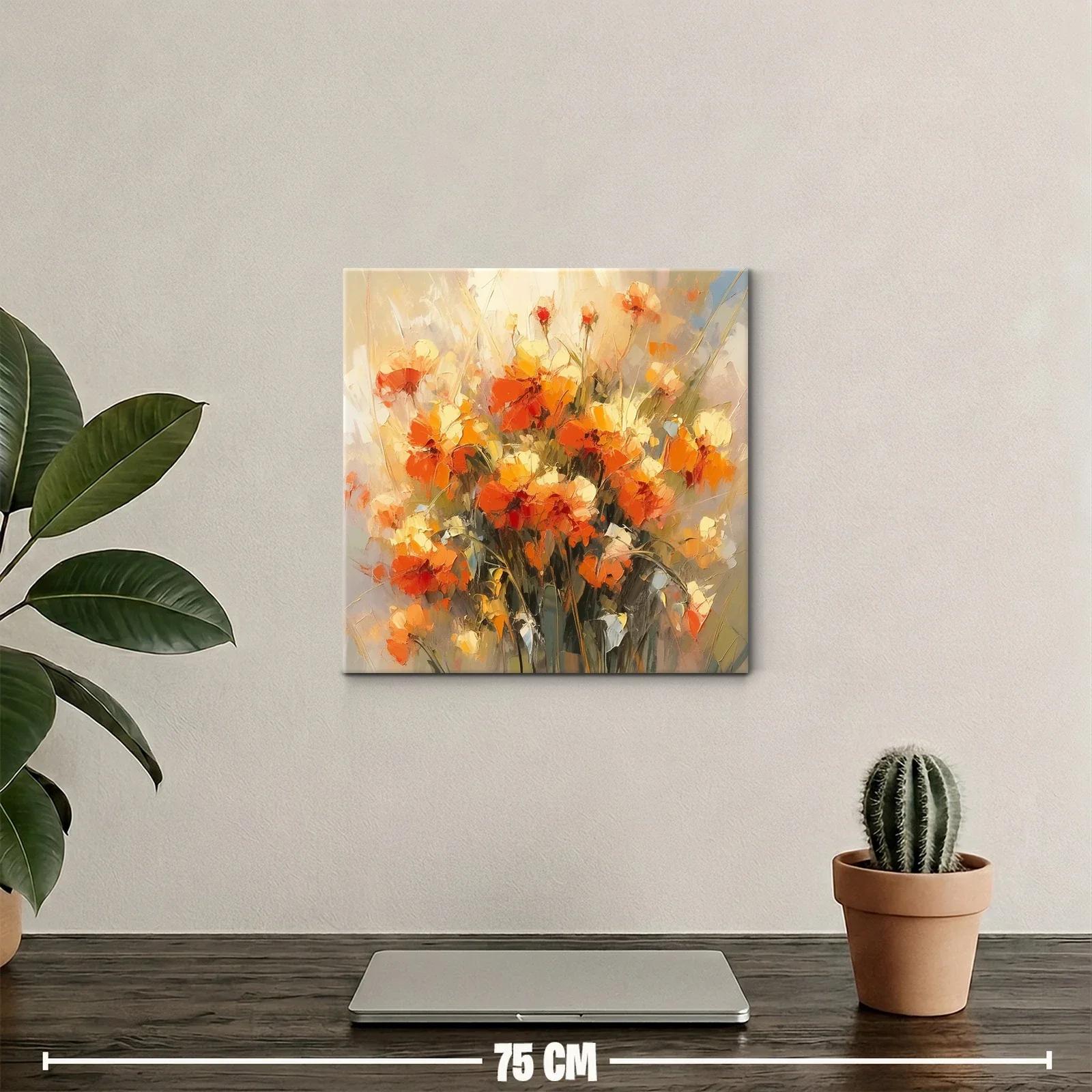 Ramo vibrante de flores otoñales en tonos cálidos — miniatura 2