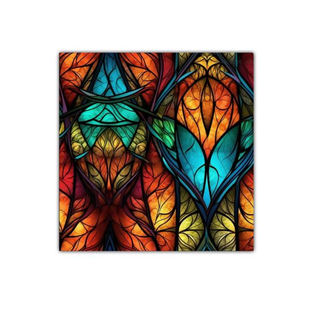 Cuadro decorativo con diseño abstracto y colores vibrantes