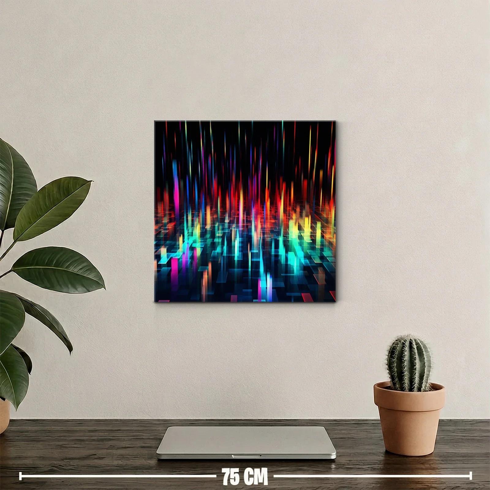 Arte digital con luces vibrantes y formas geométricas — miniatura 2