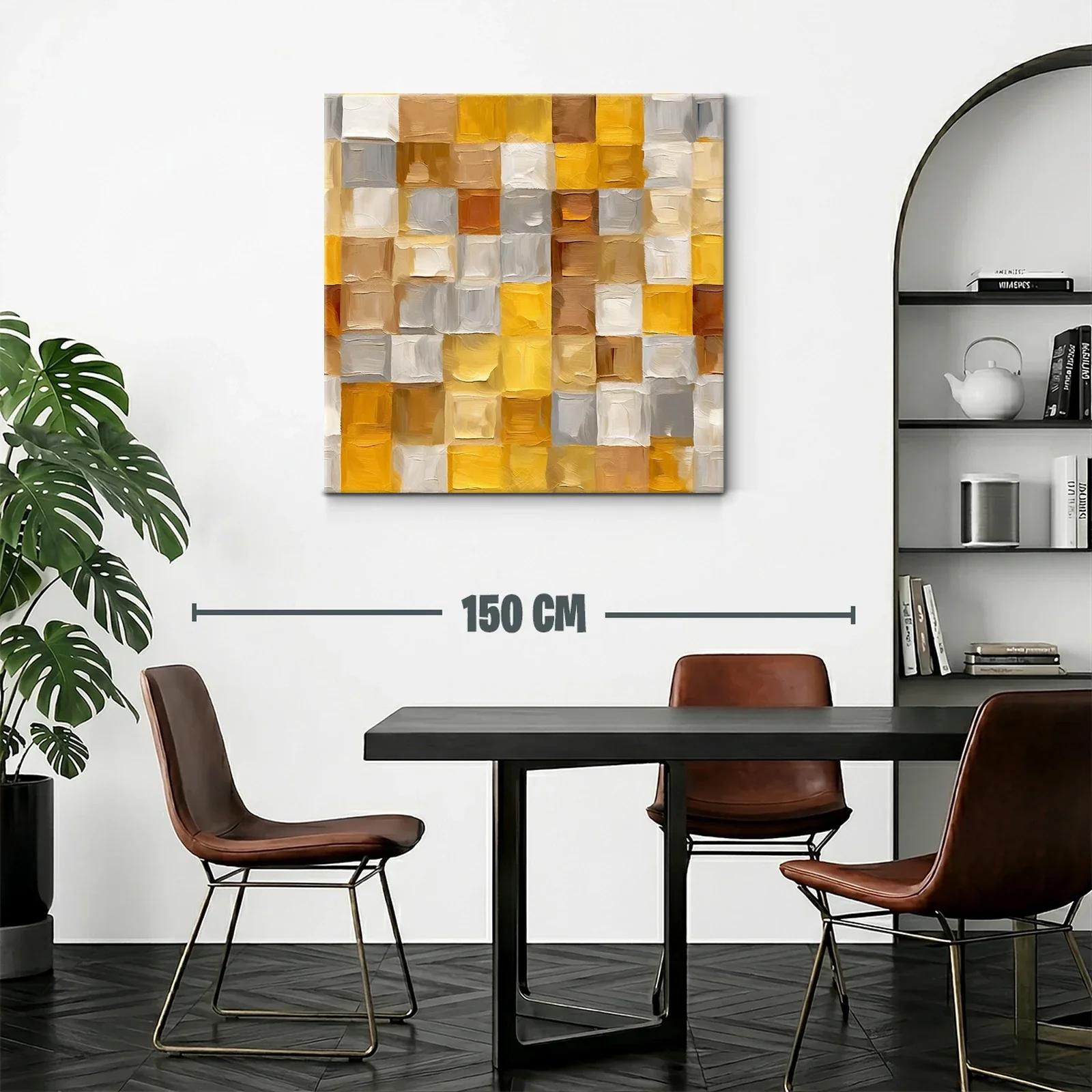 Composición abstracta en tonos cálidos y neutros — miniatura 2