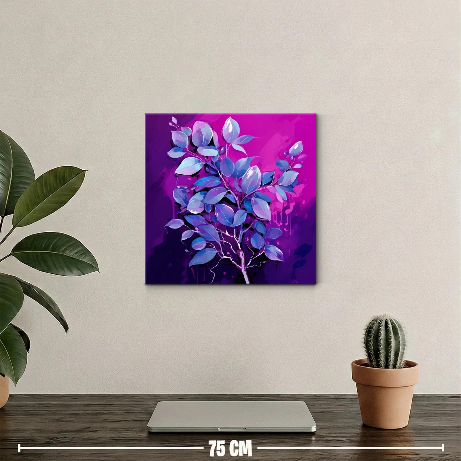 Elegante composición floral en tonos violetas y azules — miniatura 2
