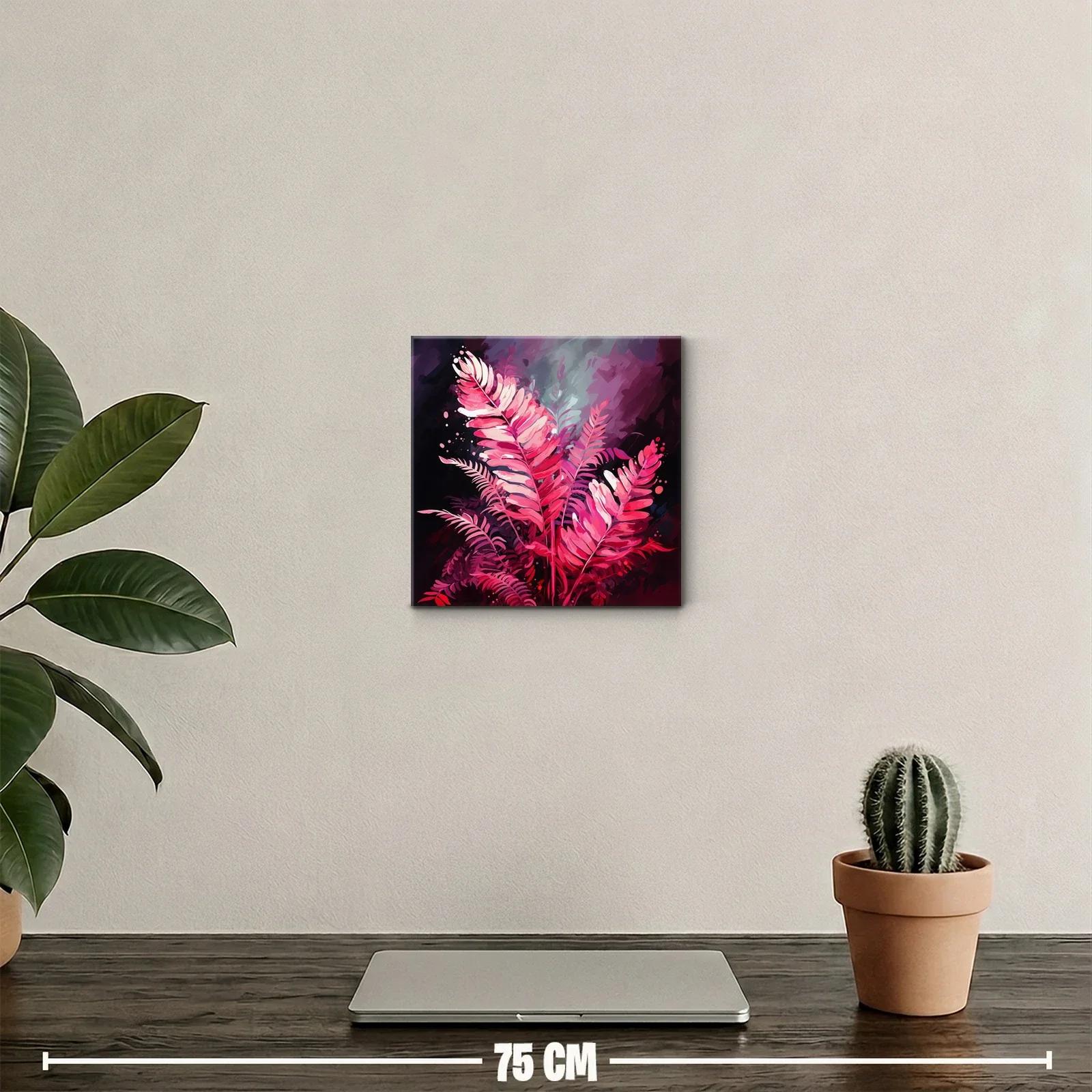 Elegancia vibrante con hojas en tonos rosa y fucsia — miniatura 2