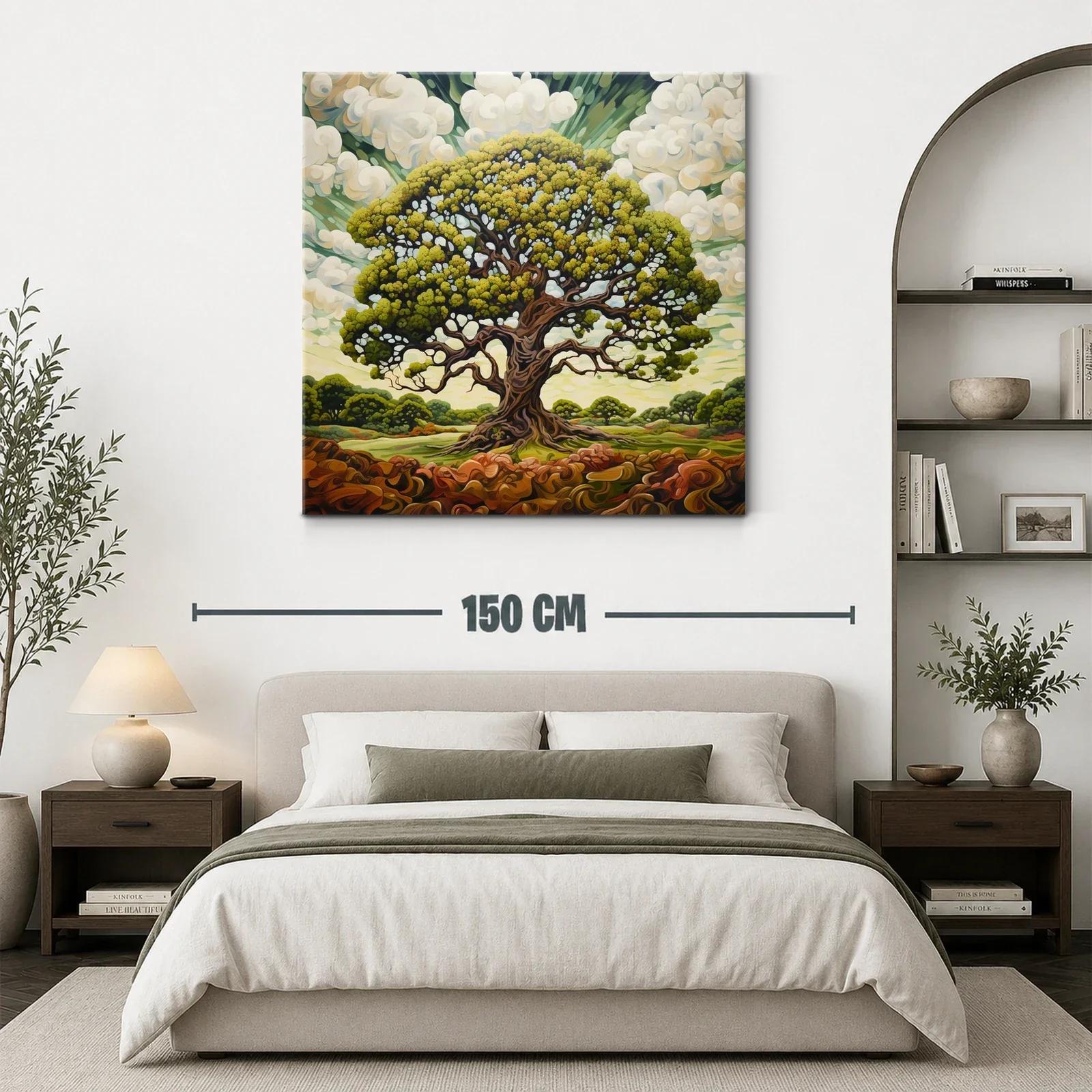Majestuoso árbol con follaje vibrante en paisaje natural — miniatura 3