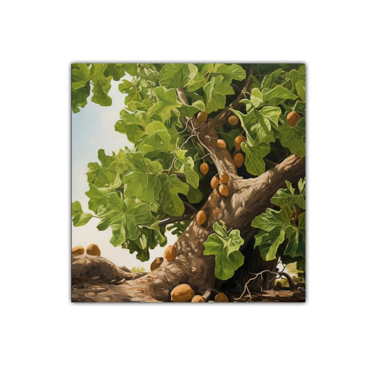 Impresionante composición natural llena de frutas y follaje frondoso