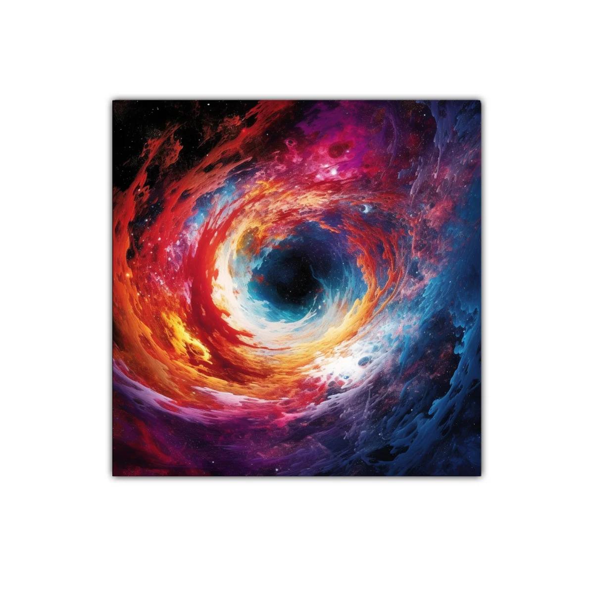 Explosión de color cósmico en espiral vibrante — imagen principal