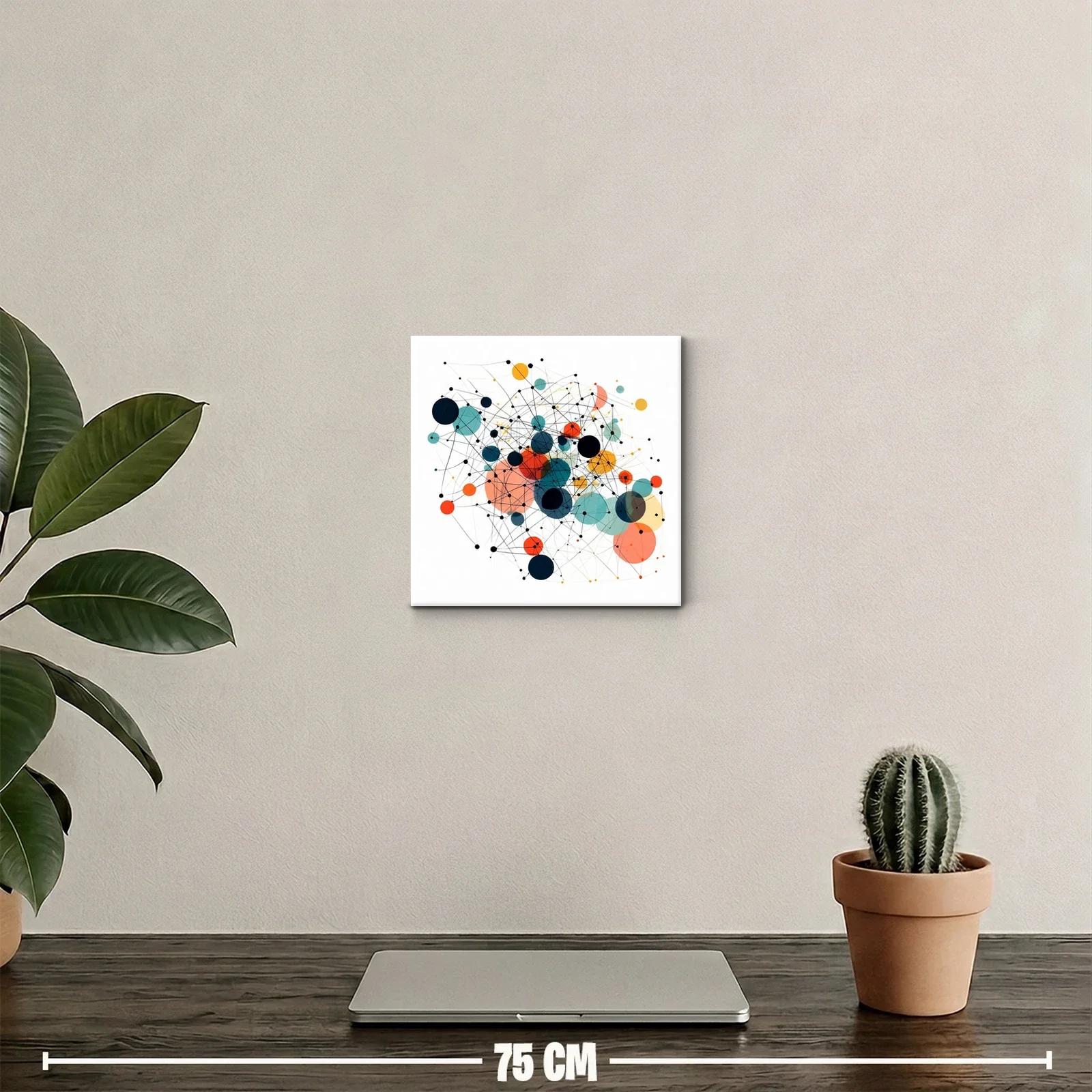 Composición abstracta con círculos y líneas entrelazadas — miniatura 2