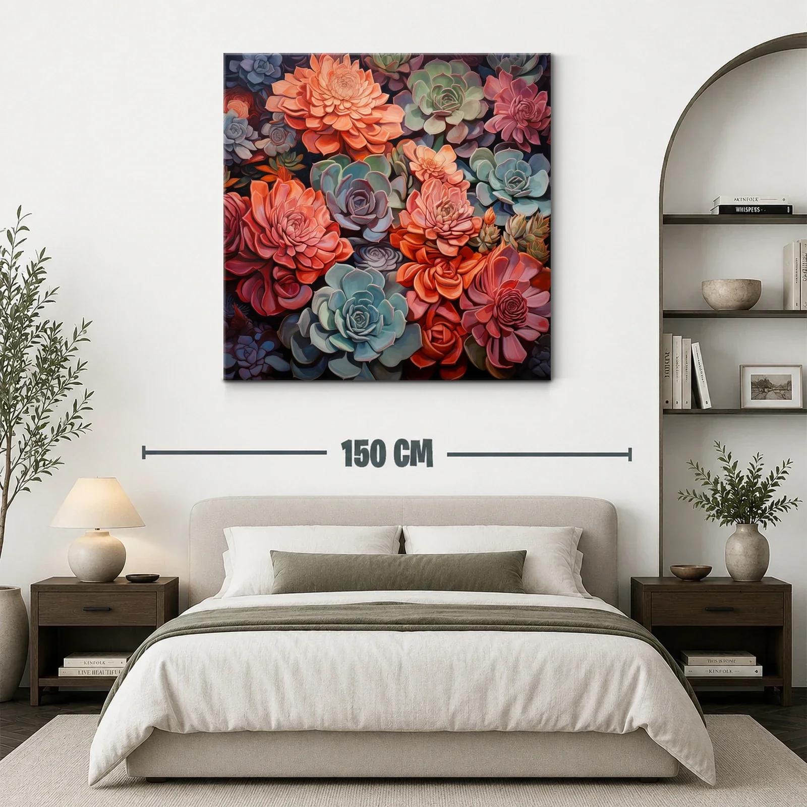 Vibrante composición de flores en tonos cálidos y fríos — miniatura 3