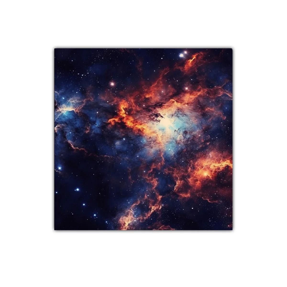 Nebulosa cósmica con vibrantes tonos de azul y naranja — imagen principal