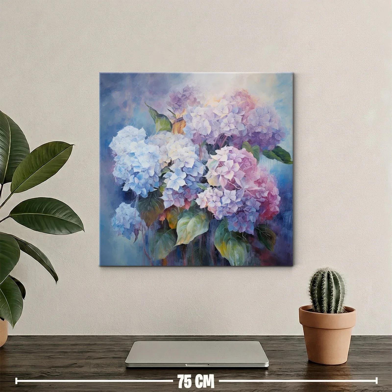 Impresionante ramo de hortensias en tonos pastel delicados — miniatura 2