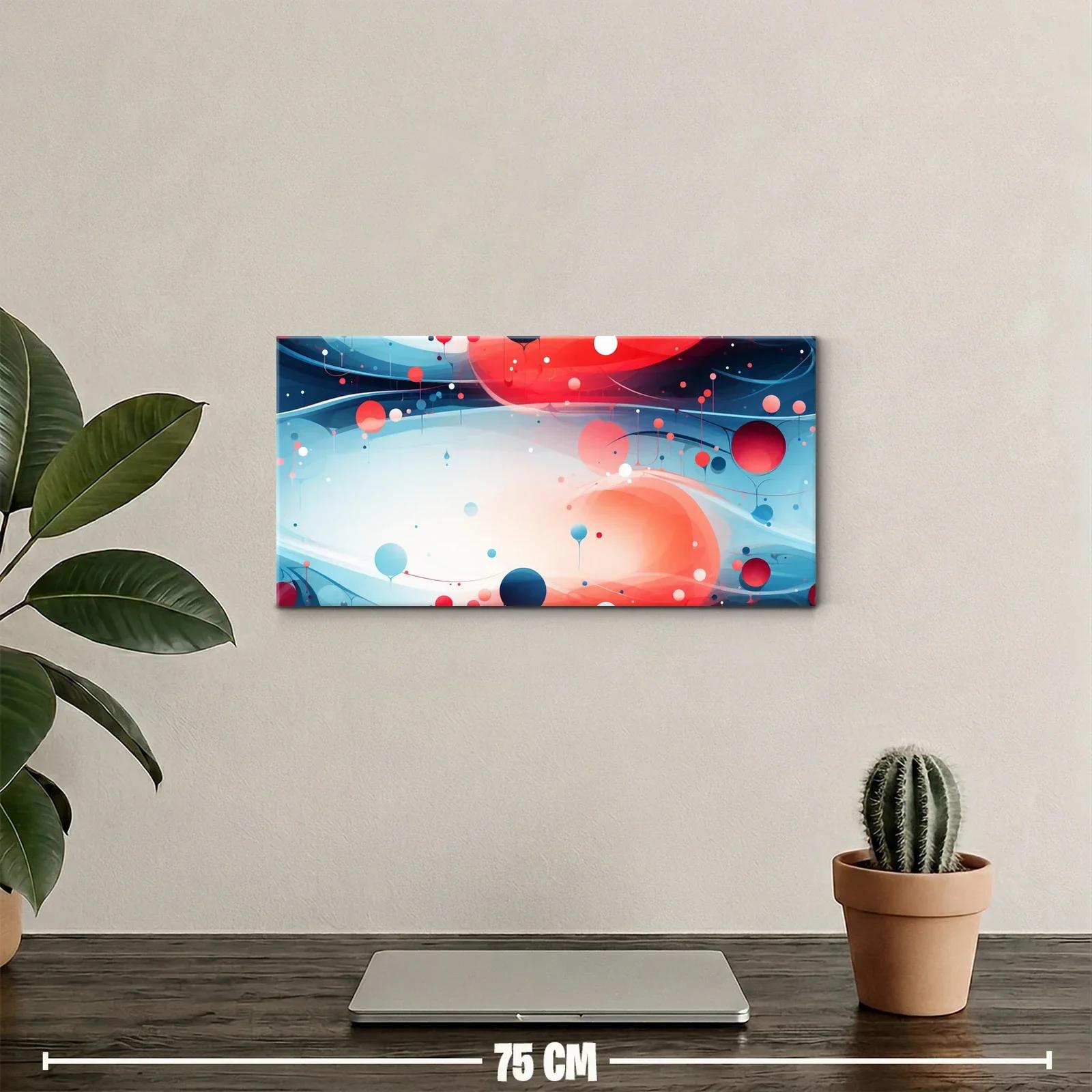 Cuadro de esferas flotantes con ondas fluidas — miniatura 2