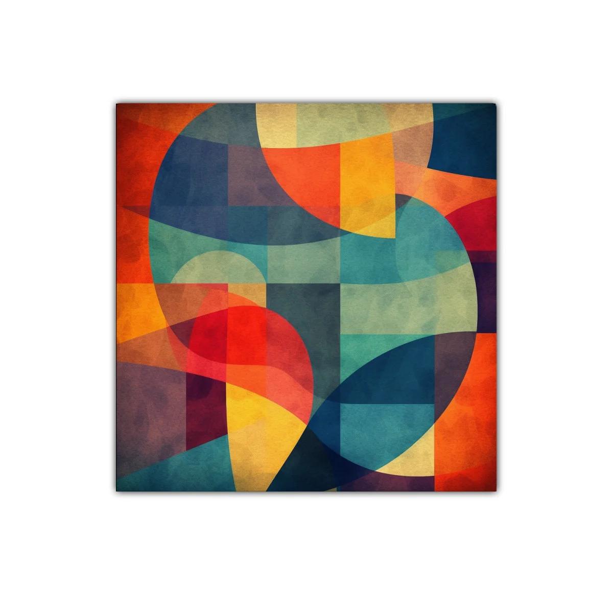 Composición abstracta con formas curvas y colores vibrantes — imagen principal