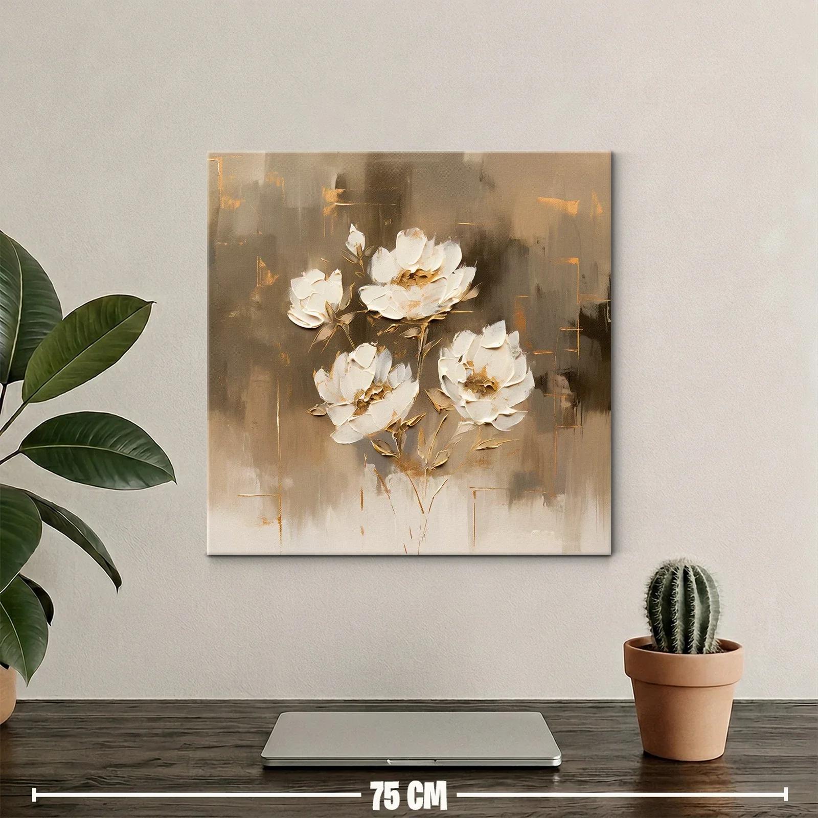 Flores blancas en tonos neutros para un ambiente elegante — miniatura 2