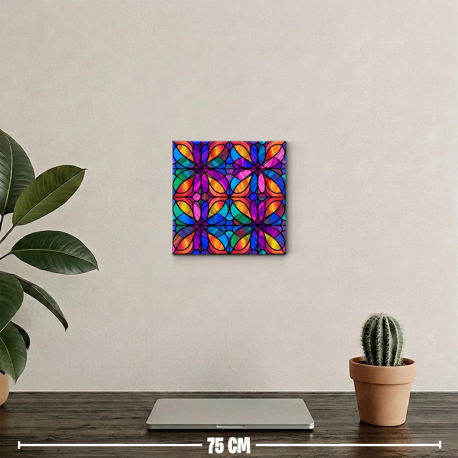 Cuadro abstracto con diseño vibrante y colorido — miniatura 2