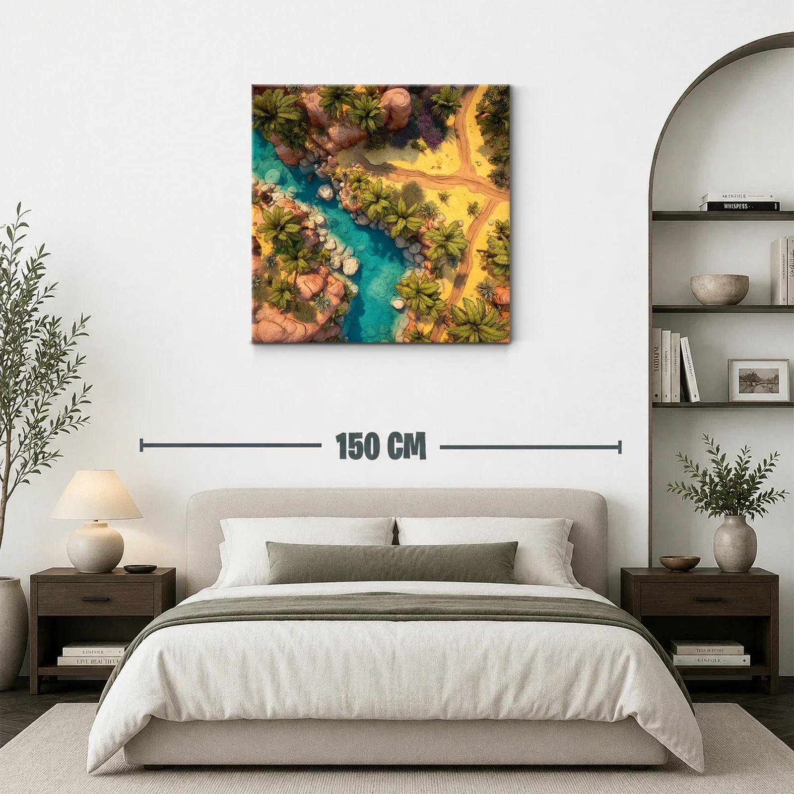 Paisaje natural con río turquesa y vegetación exuberante — miniatura 3