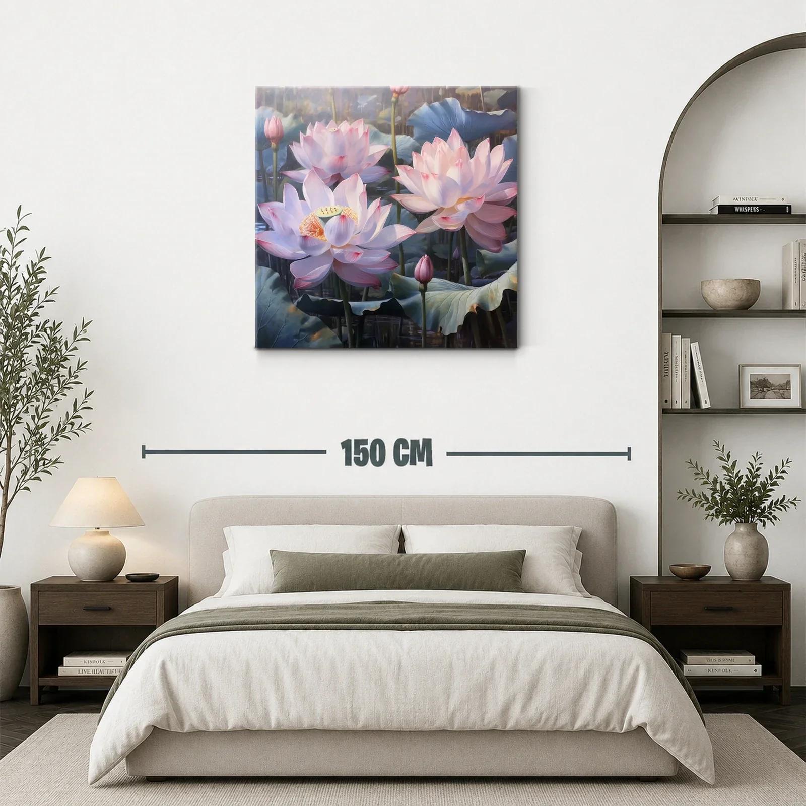 Elegancia natural de flores de loto en tonos suaves — miniatura 3