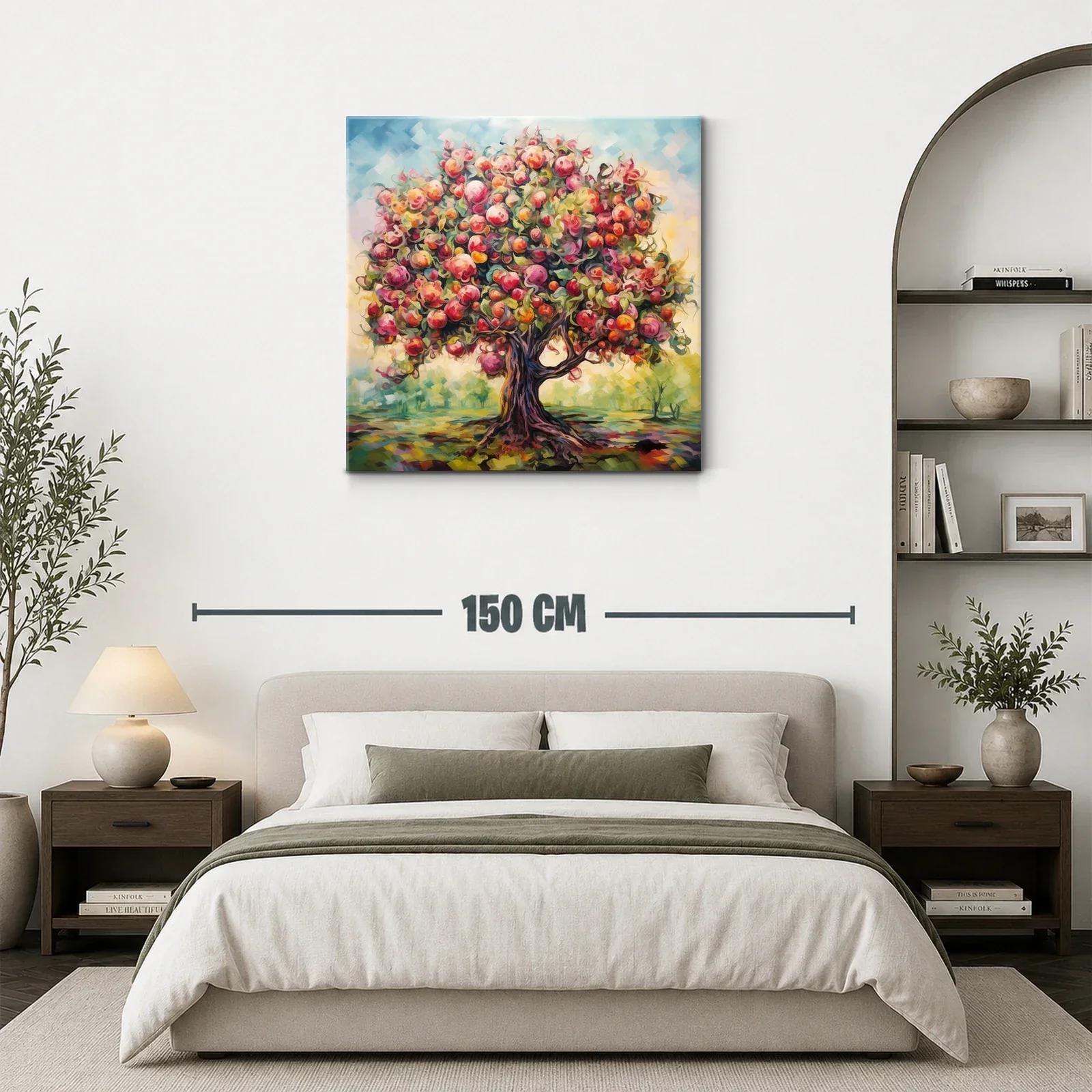 Árbol frutal con tonos cálidos y vibrantes — miniatura 3