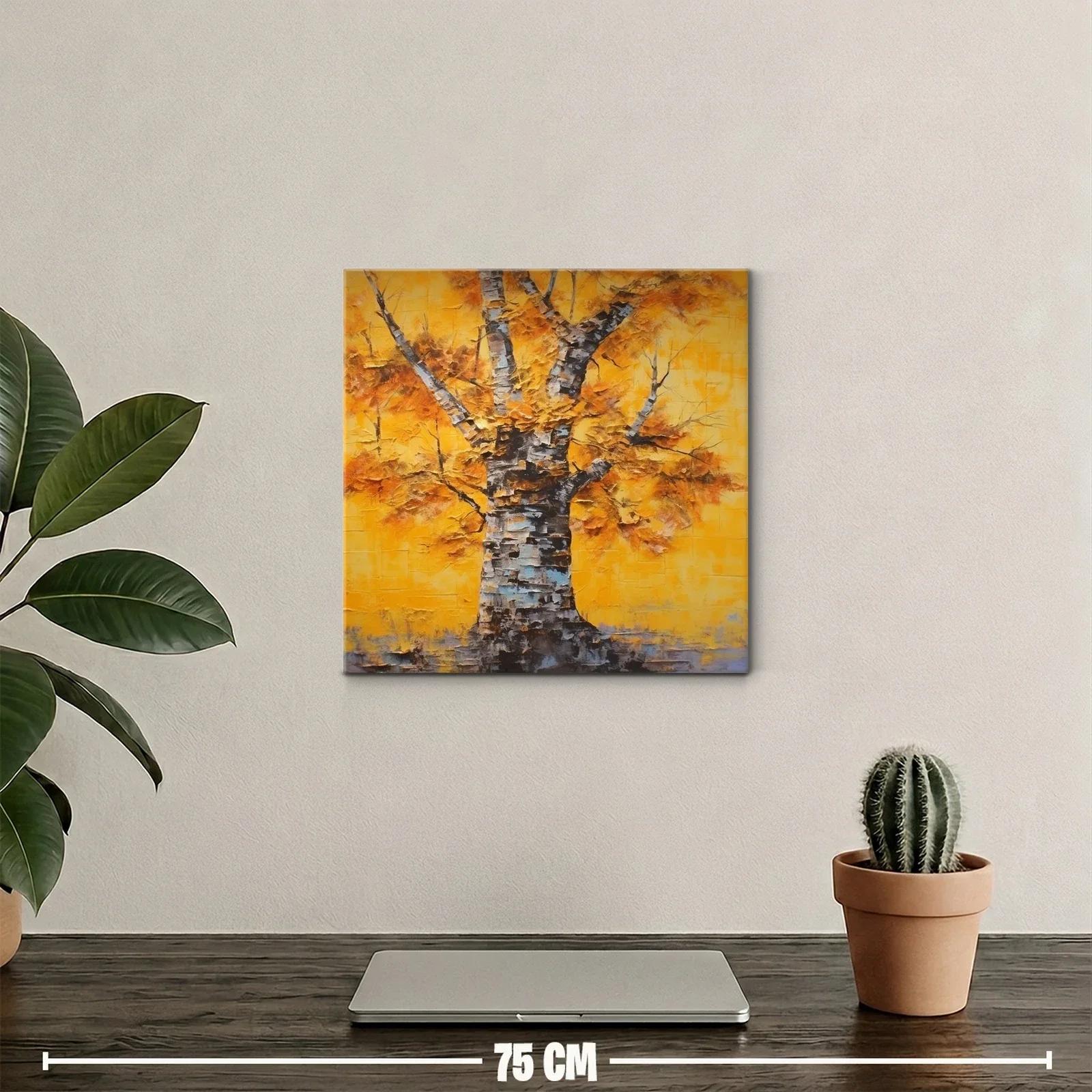 Árbol de otoño con tonos cálidos y vibrantes — miniatura 2