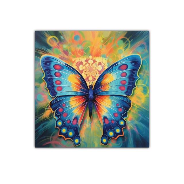 Mariposa vibrante con colores intensos y diseño detallado