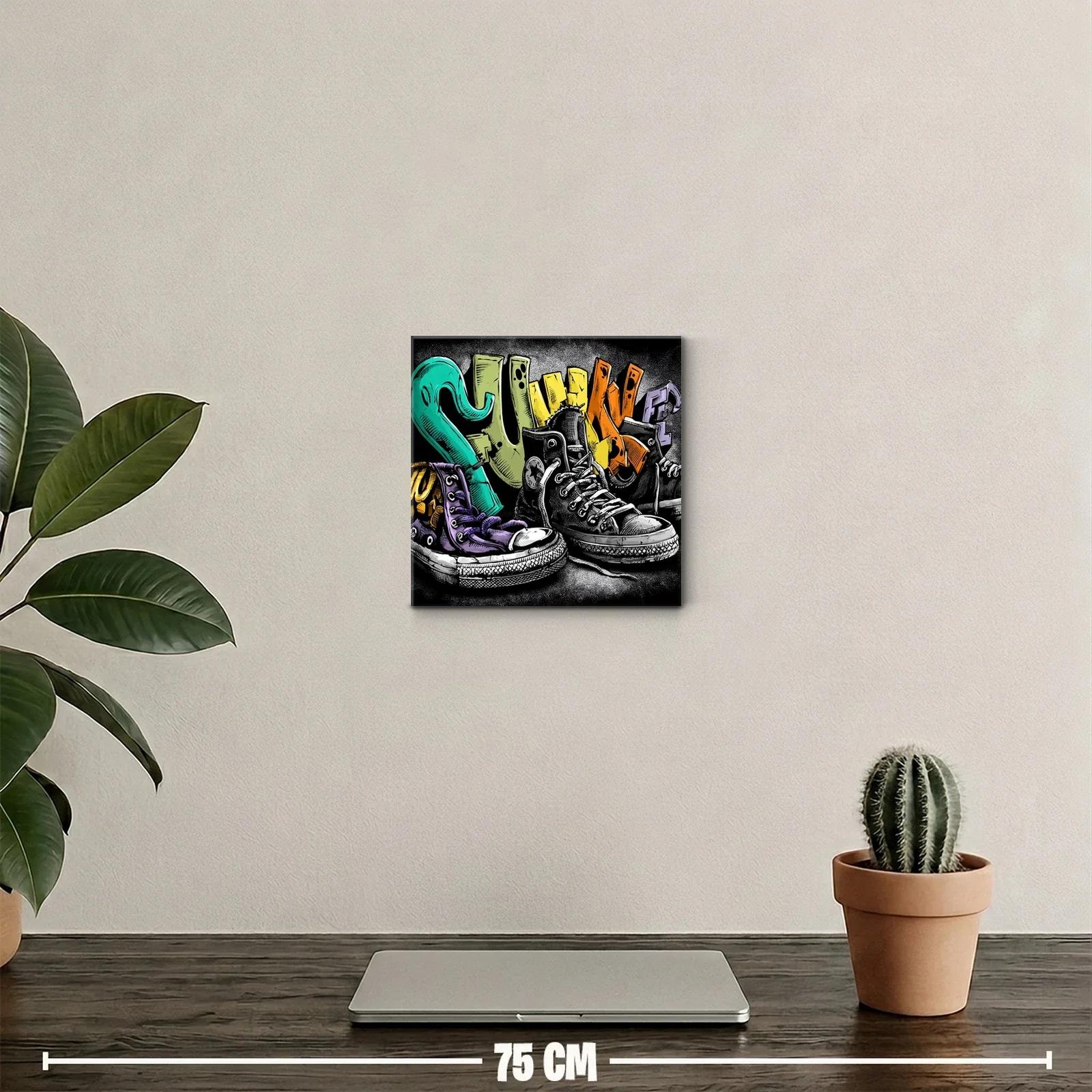 Cuadro Sneakers Coloridos con Estilo Urbano y Vibrante — miniatura 2