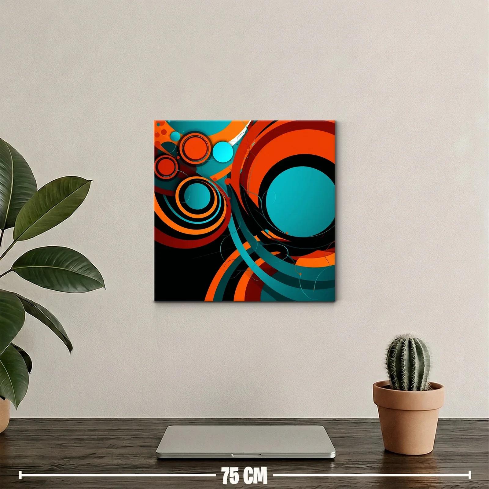 Impactante diseño abstracto con círculos en tonos vibrantes — miniatura 2