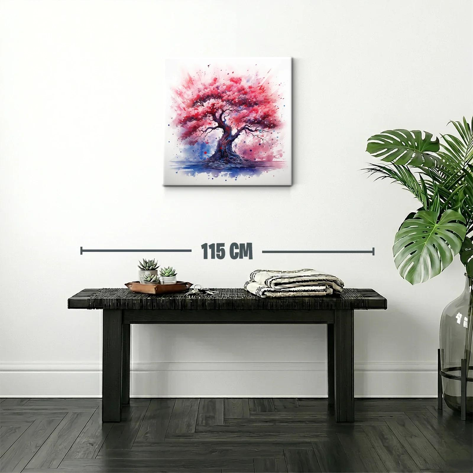 Árbol vibrante con tonos rosados y lilas llenos de vida — miniatura 2