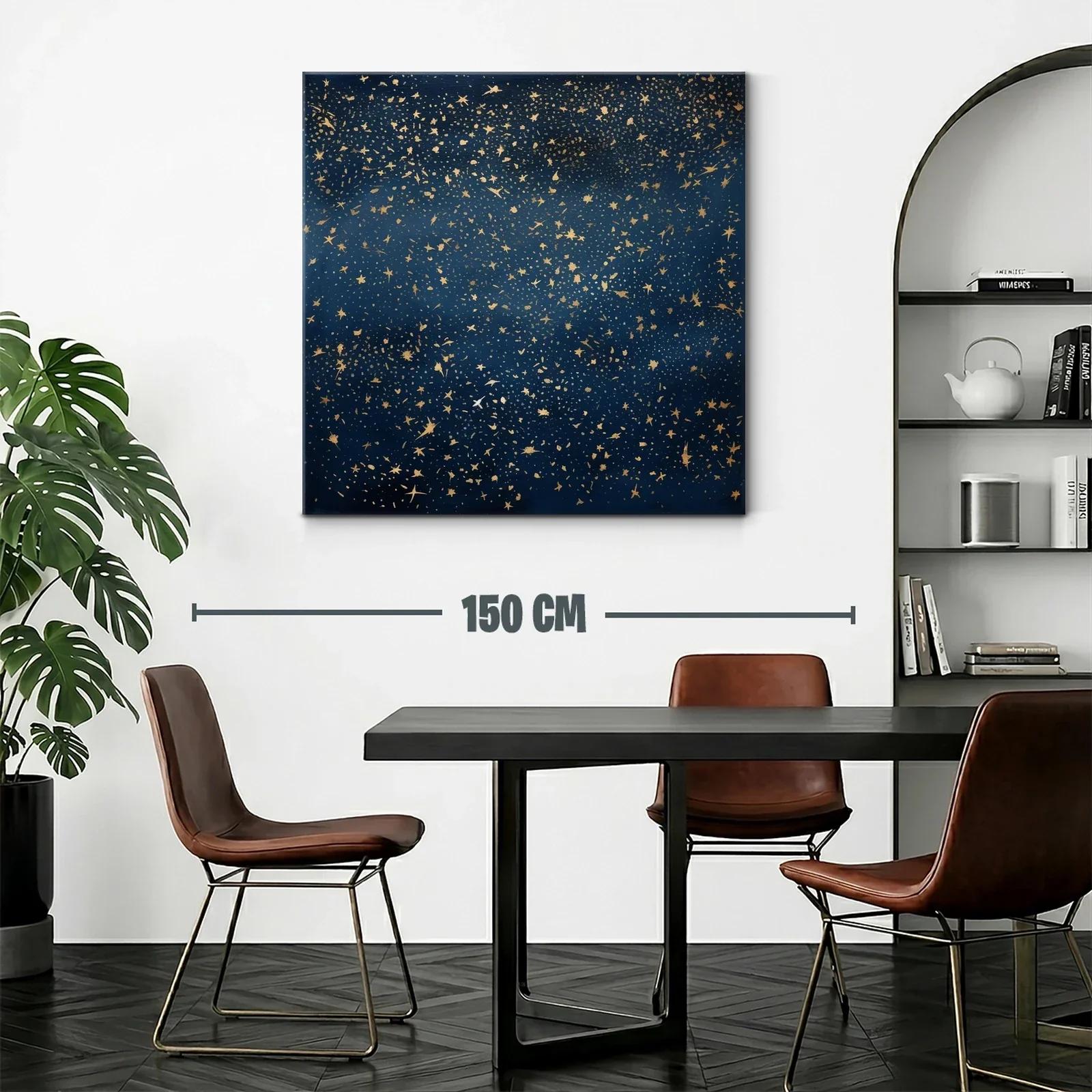 Estrellas doradas sobre fondo azul profundo — miniatura 2