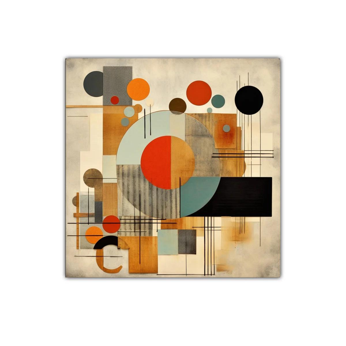 Composición geométrica con tonos cálidos y contrastes contemporáneos — imagen principal