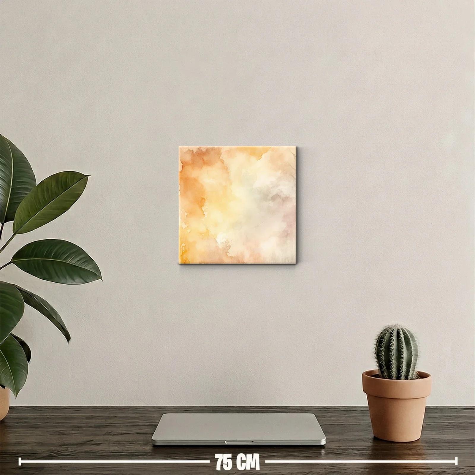 Cuadro decorativo con acuarela en tonos cálidos y suaves — miniatura 2