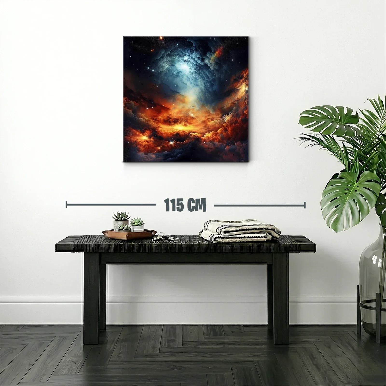 Galaxia en Llamas con Espirales de Luz Brillante — miniatura 2