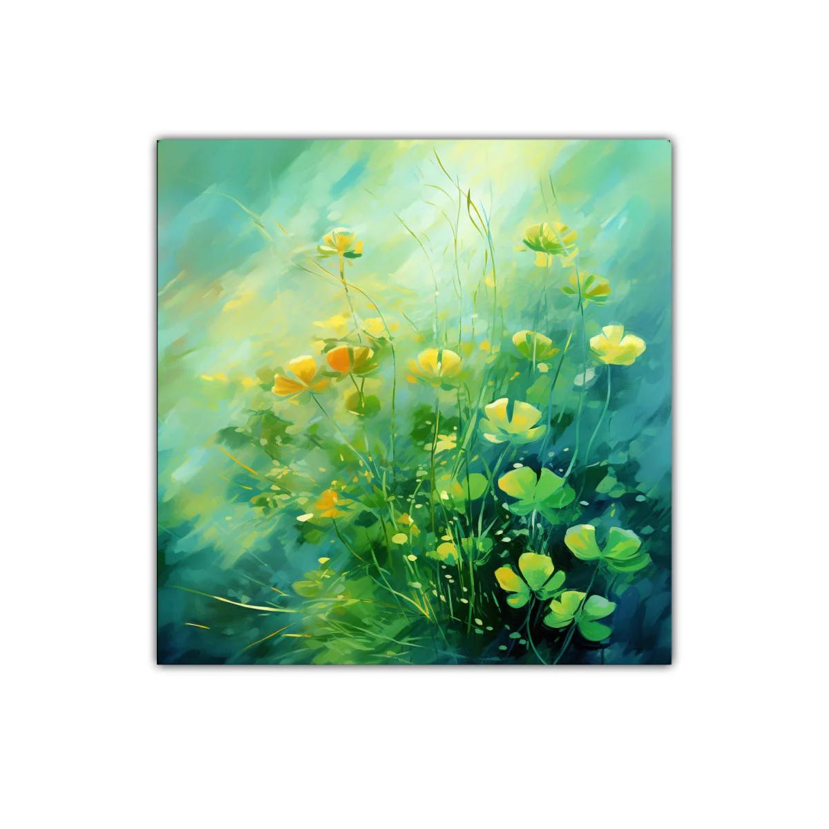 Ramillete de flores amarillas con luz natural vibrant — imagen principal