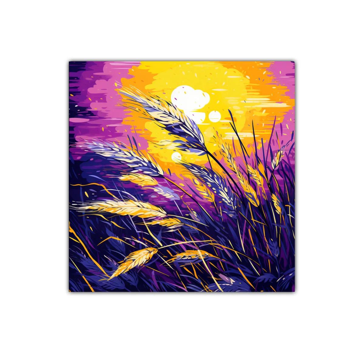 Trigal vibrante al atardecer lleno de luz y color — imagen principal