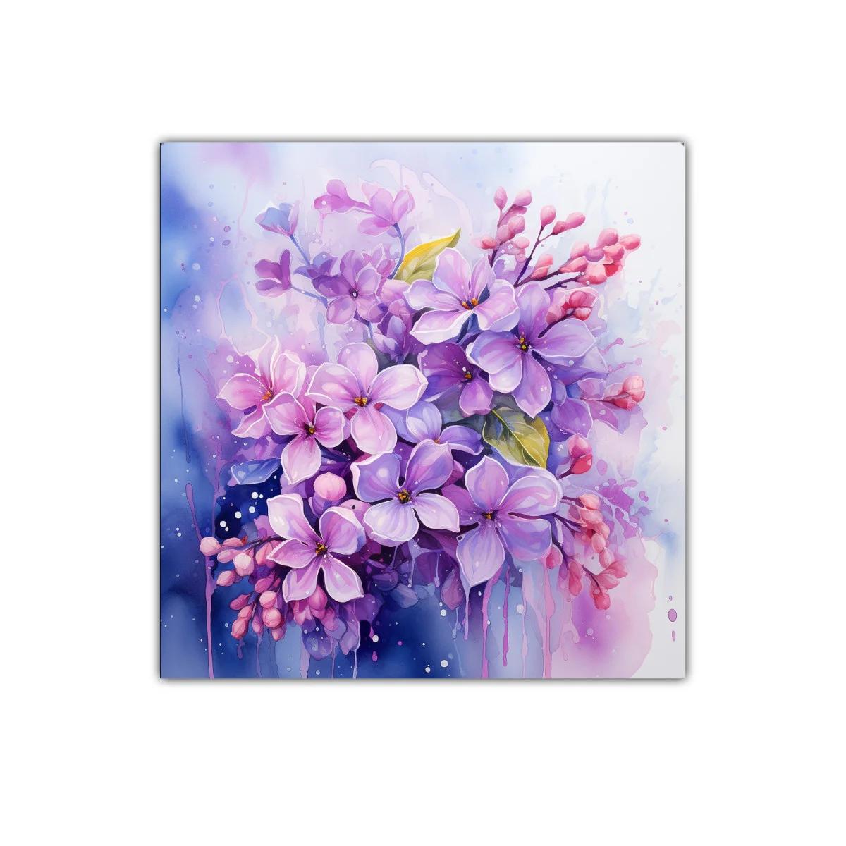 Ramo de flores en tonos violetas y rosas suaves para decorar — imagen principal