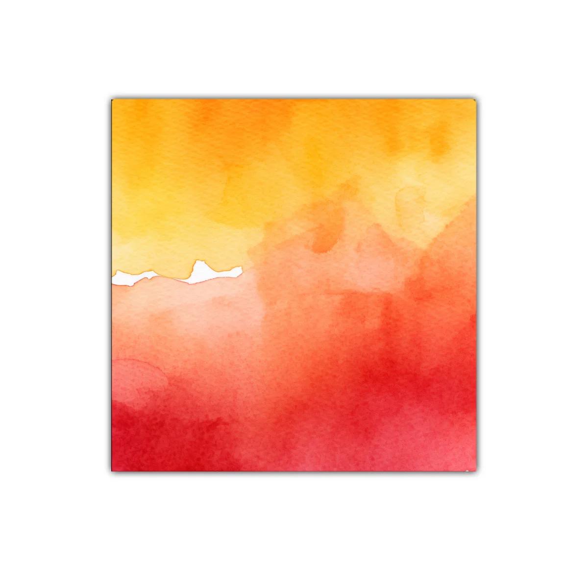 Cuadro decorativo con vibrante mezcla de colores cálidos