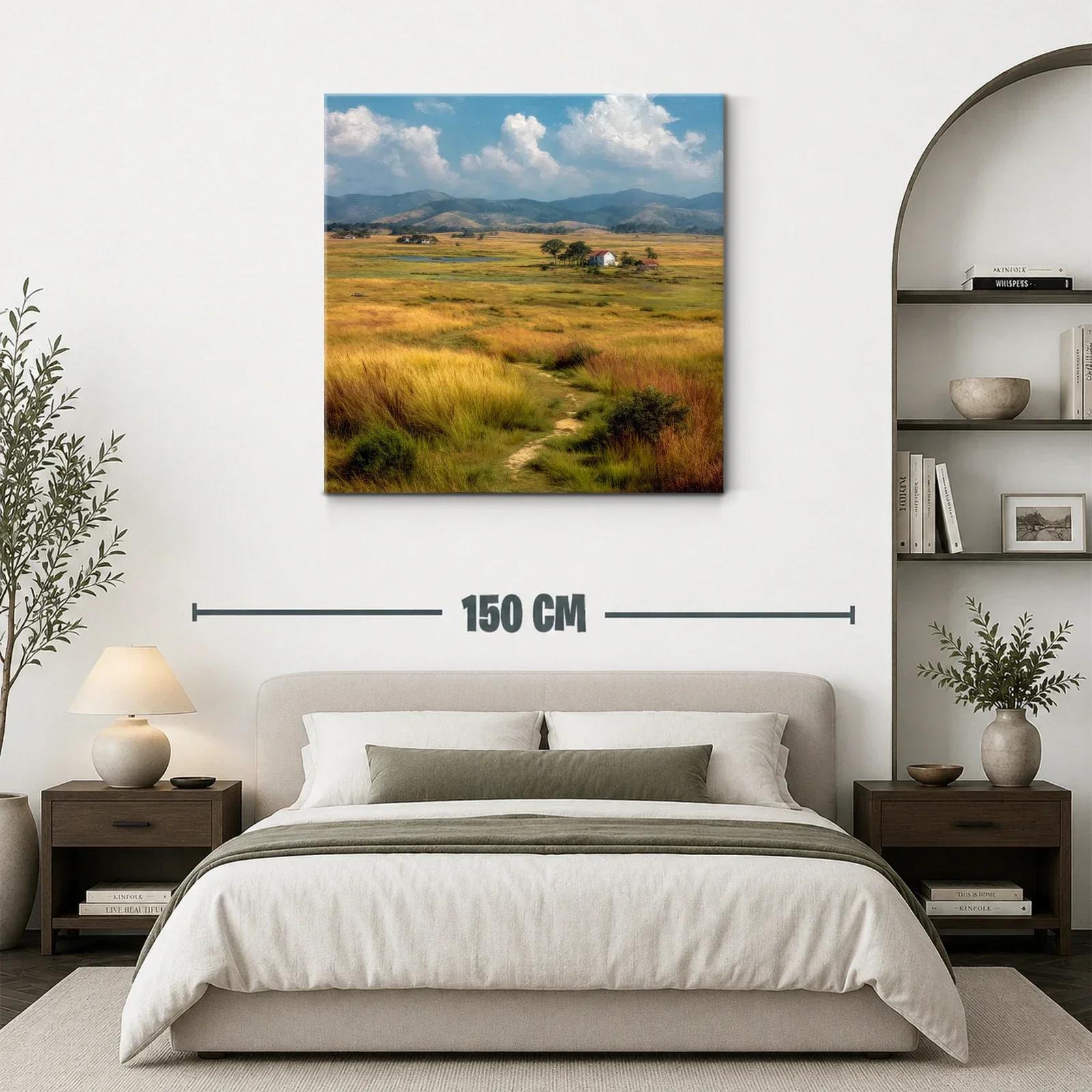 Paisaje campestre con praderas y cielos azules — miniatura 3