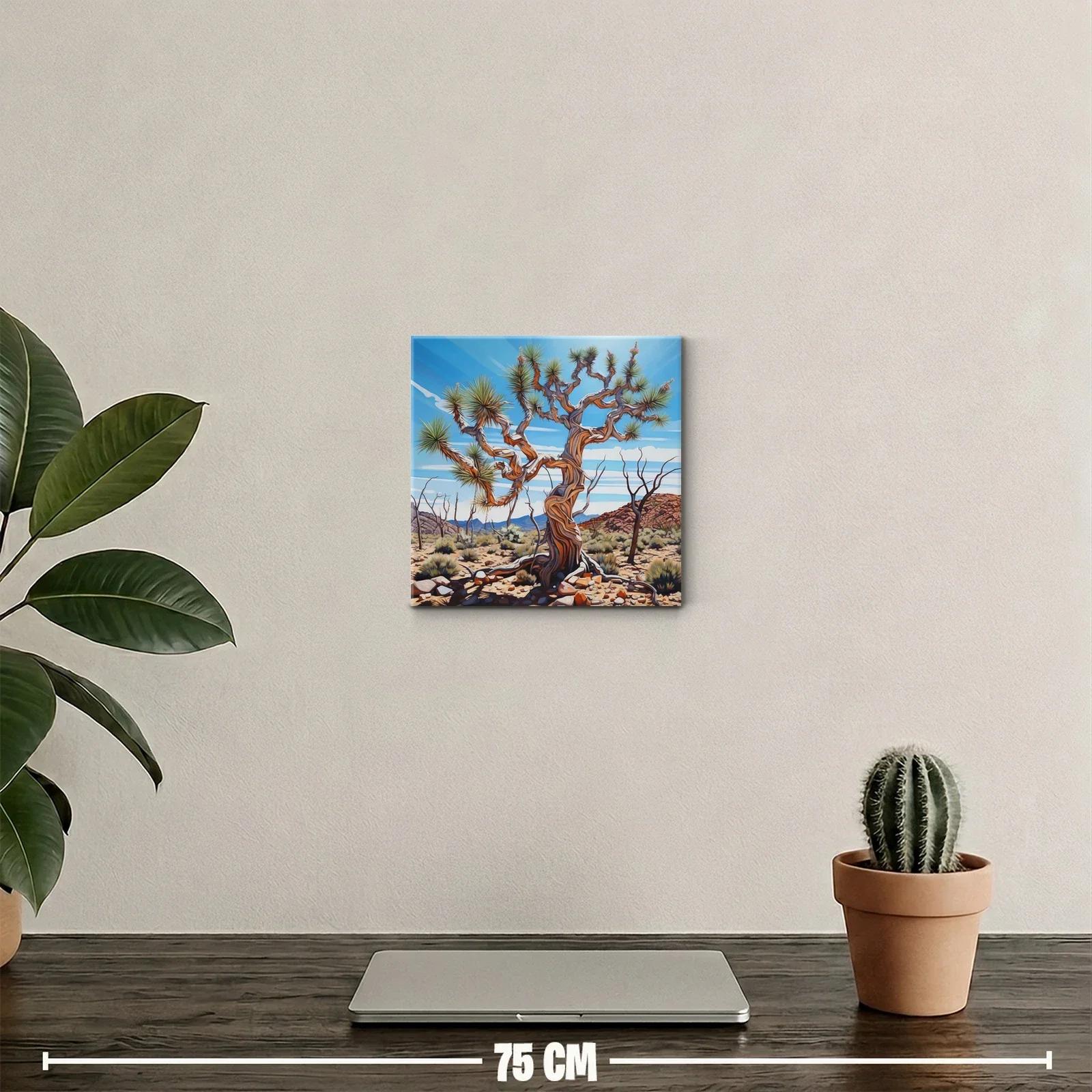 Árbol desértico con ramas retorcidas bajo cielo azul — miniatura 2