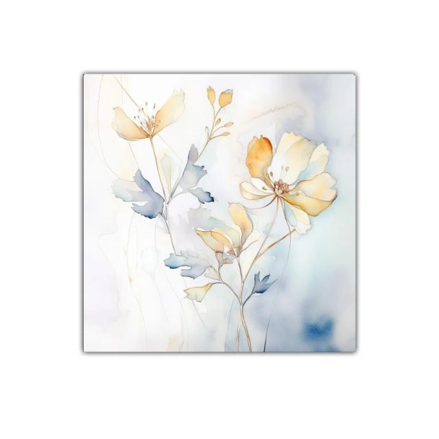 Cuadro decorativo de flores en tonos suaves y elegantes